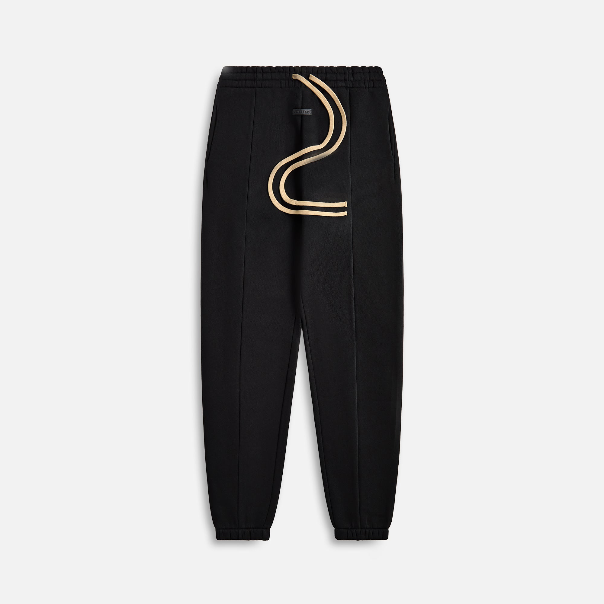 Fleece Sweatpant Black Fear of god – Гарантія оригінальності – боковий вид - FEAR OF GOD