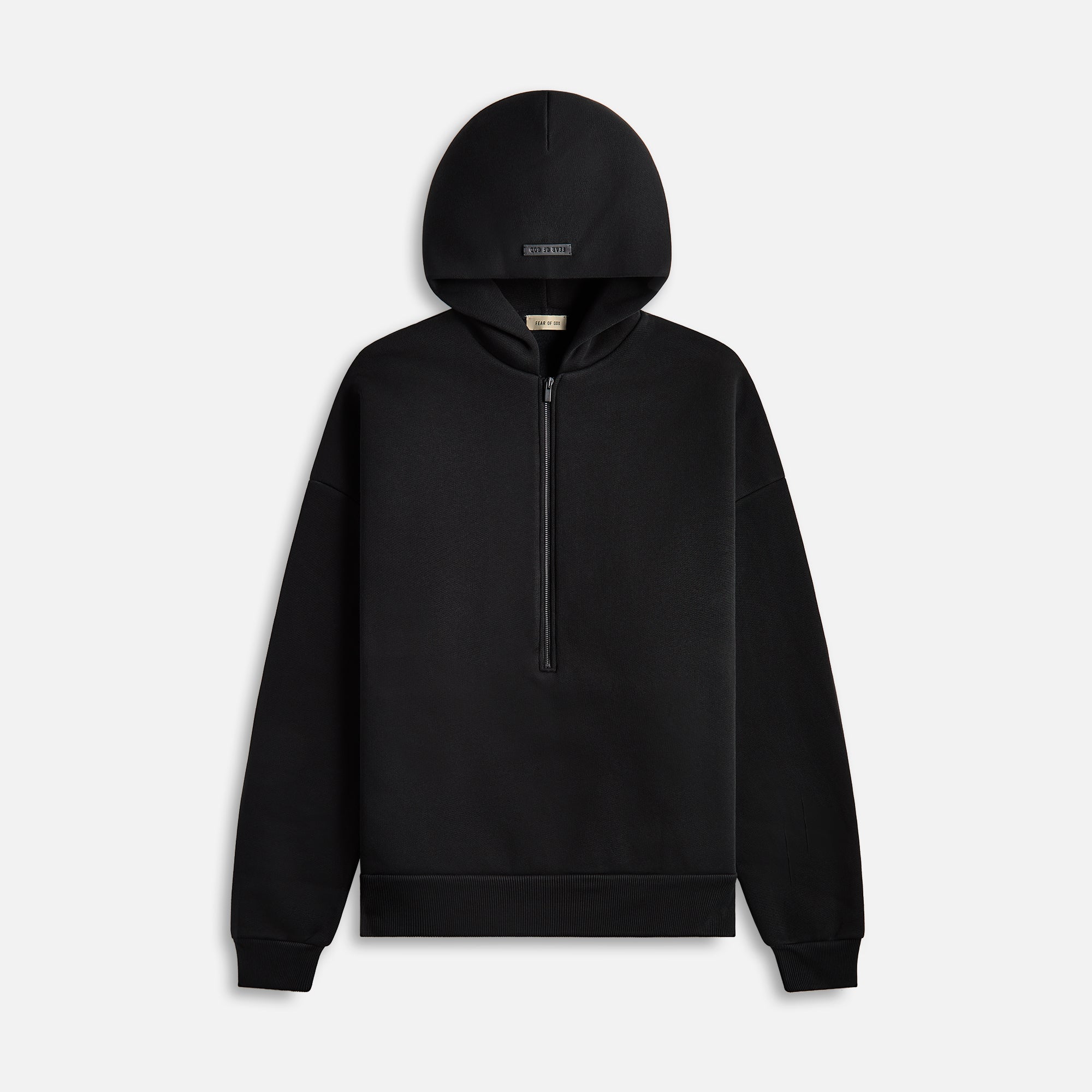 Оригінальна Half Zip Hoodie Black Fear of god – боковий вид - FEAR OF GOD