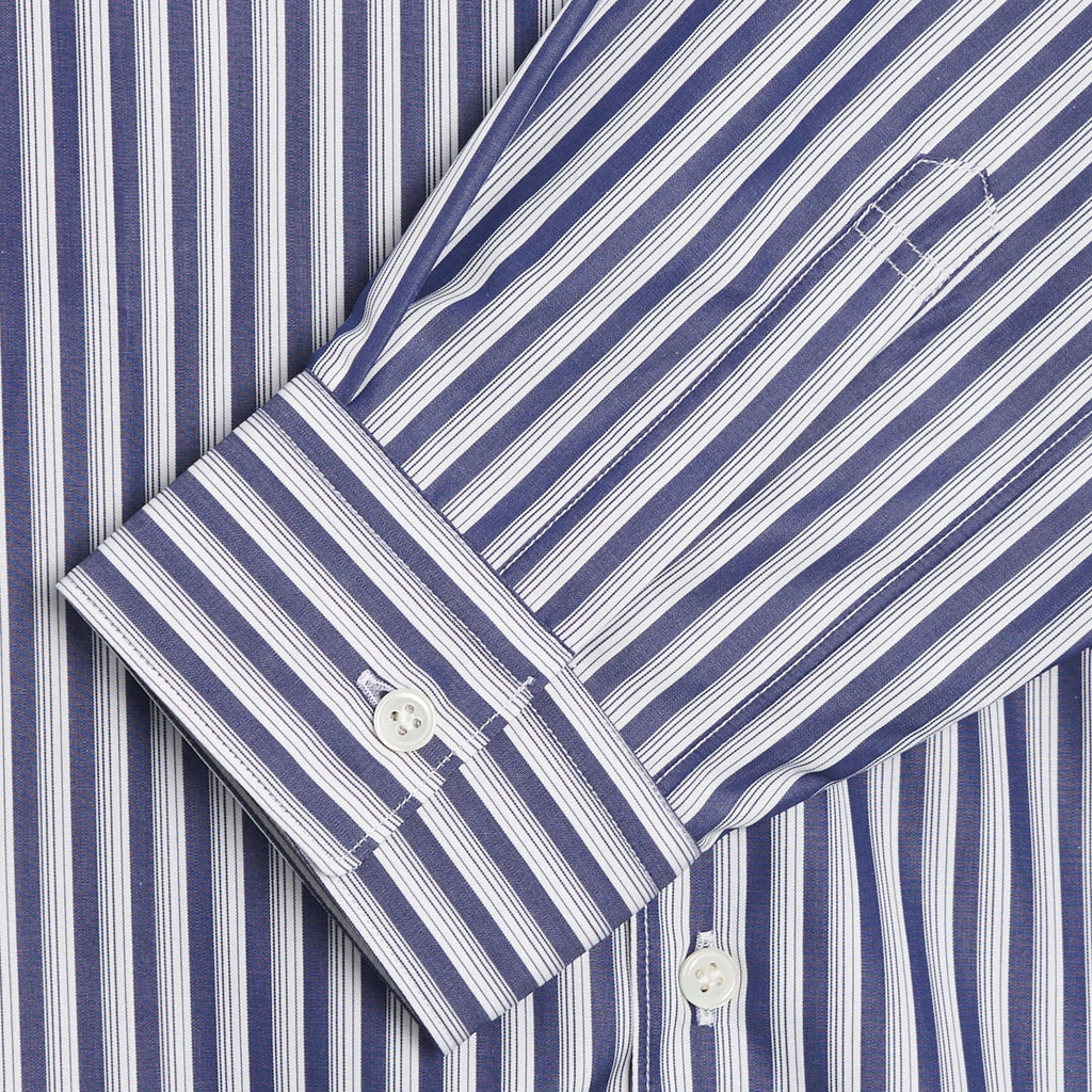 Mens Yarn Dyed Cotton Stripe Shirt Comme des garcons – Гарантія оригінальності – детальний вид