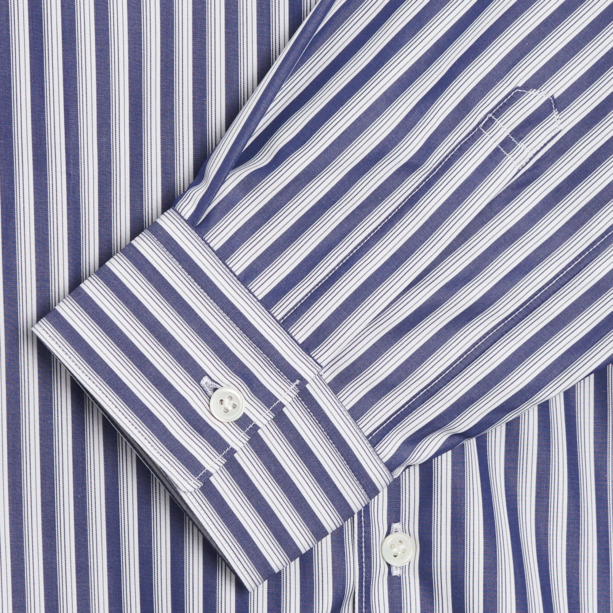 Mens Yarn Dyed Cotton Stripe Shirt Comme des garcons – Гарантія оригінальності – детальний вид