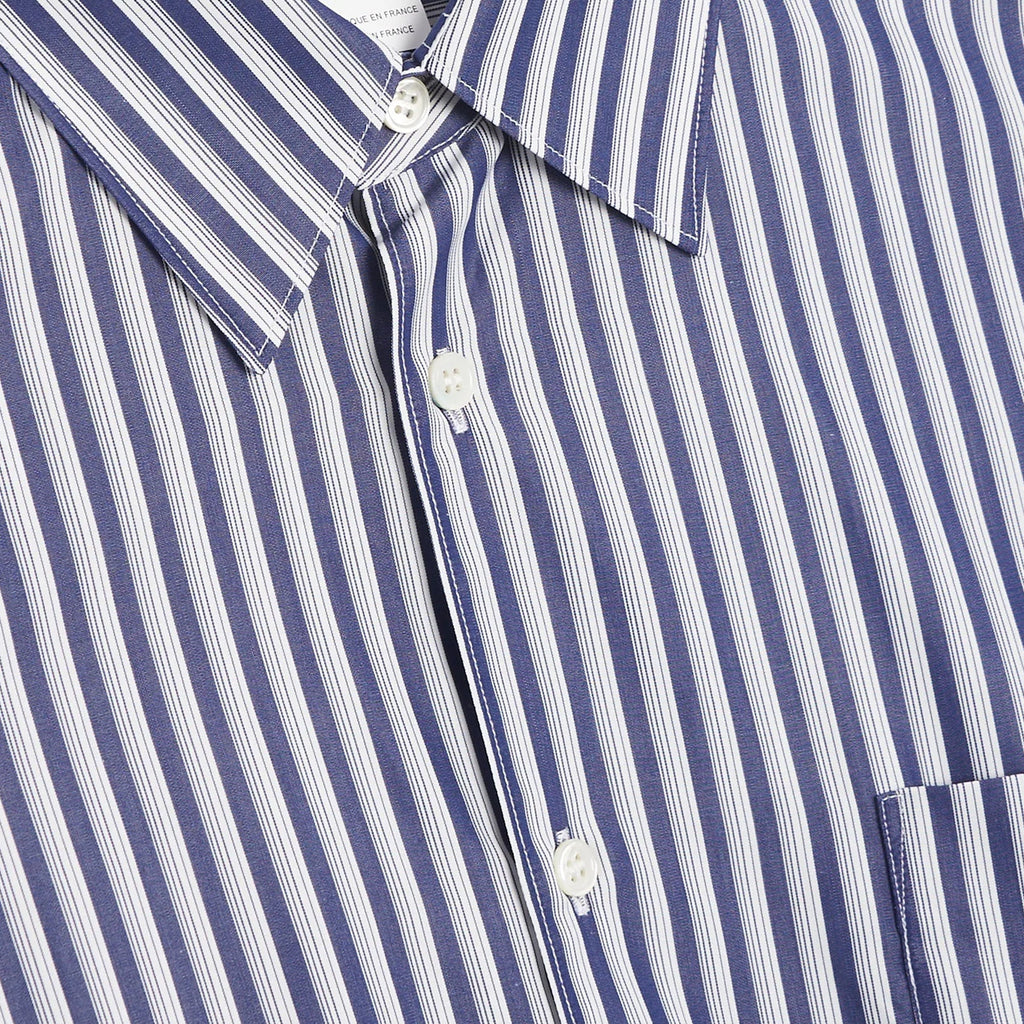 Mens Yarn Dyed Cotton Stripe Shirt Comme des garcons – Гарантія оригінальності – збільшений вид