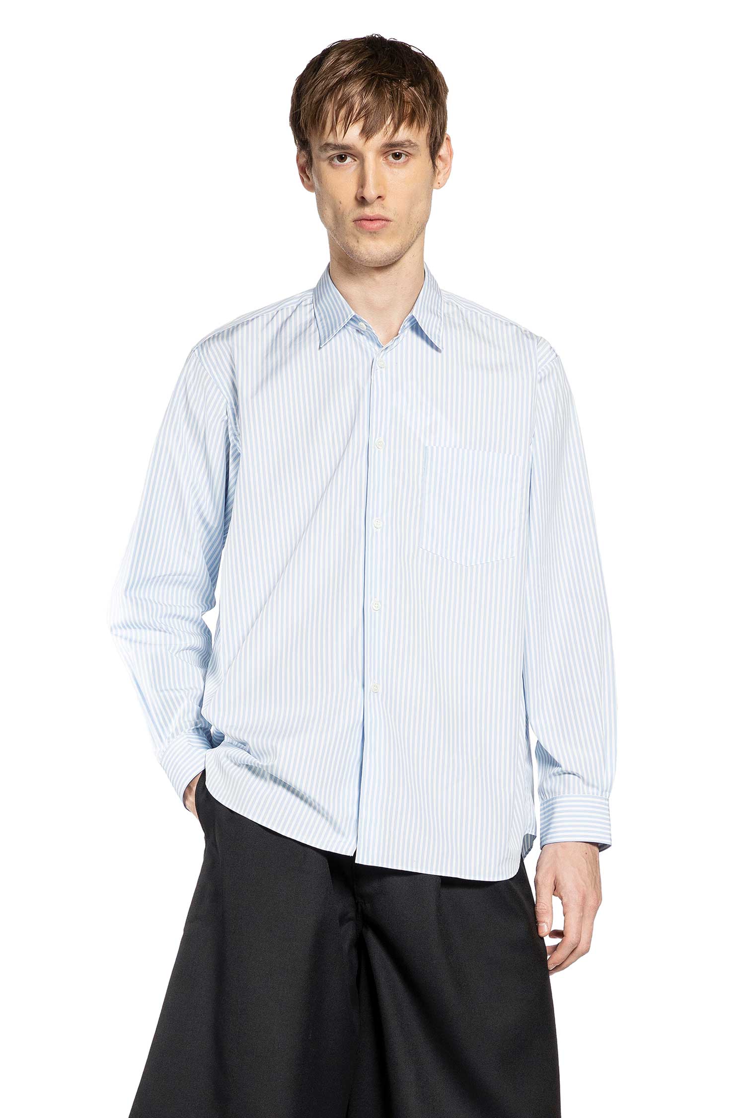 Pocket Shirt In Striped Cotton Comme des garcons оригінал – Купити в Україні – боковий вид