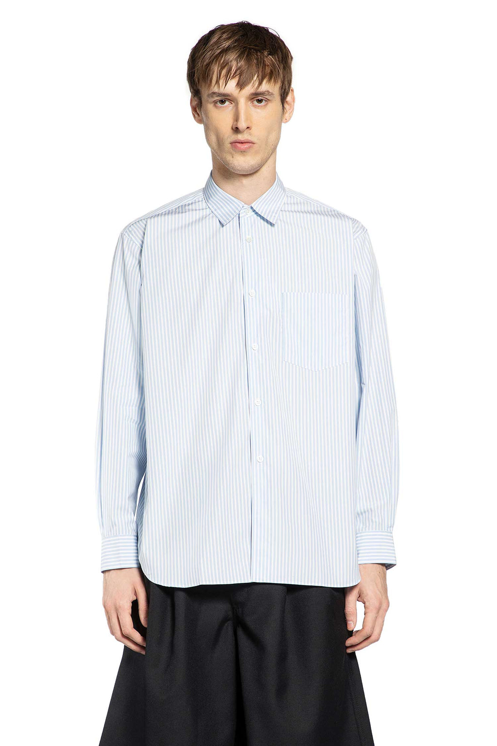 Pocket Shirt In Striped Cotton Comme des garcons оригінал – Купити в Україні – вид ззаду