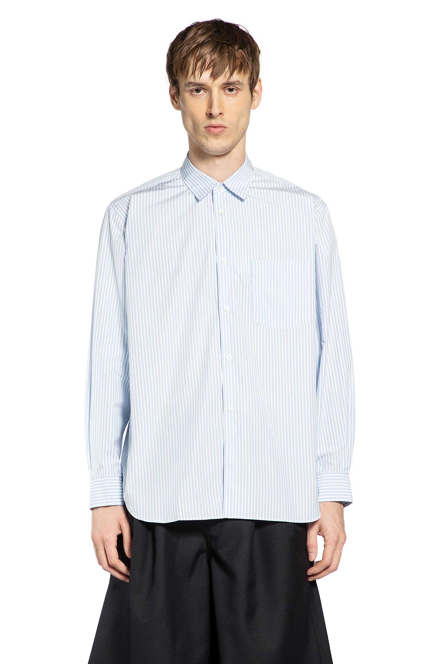 Pocket Shirt In Striped Cotton Comme des garcons оригінал – Купити в Україні – вид ззаду