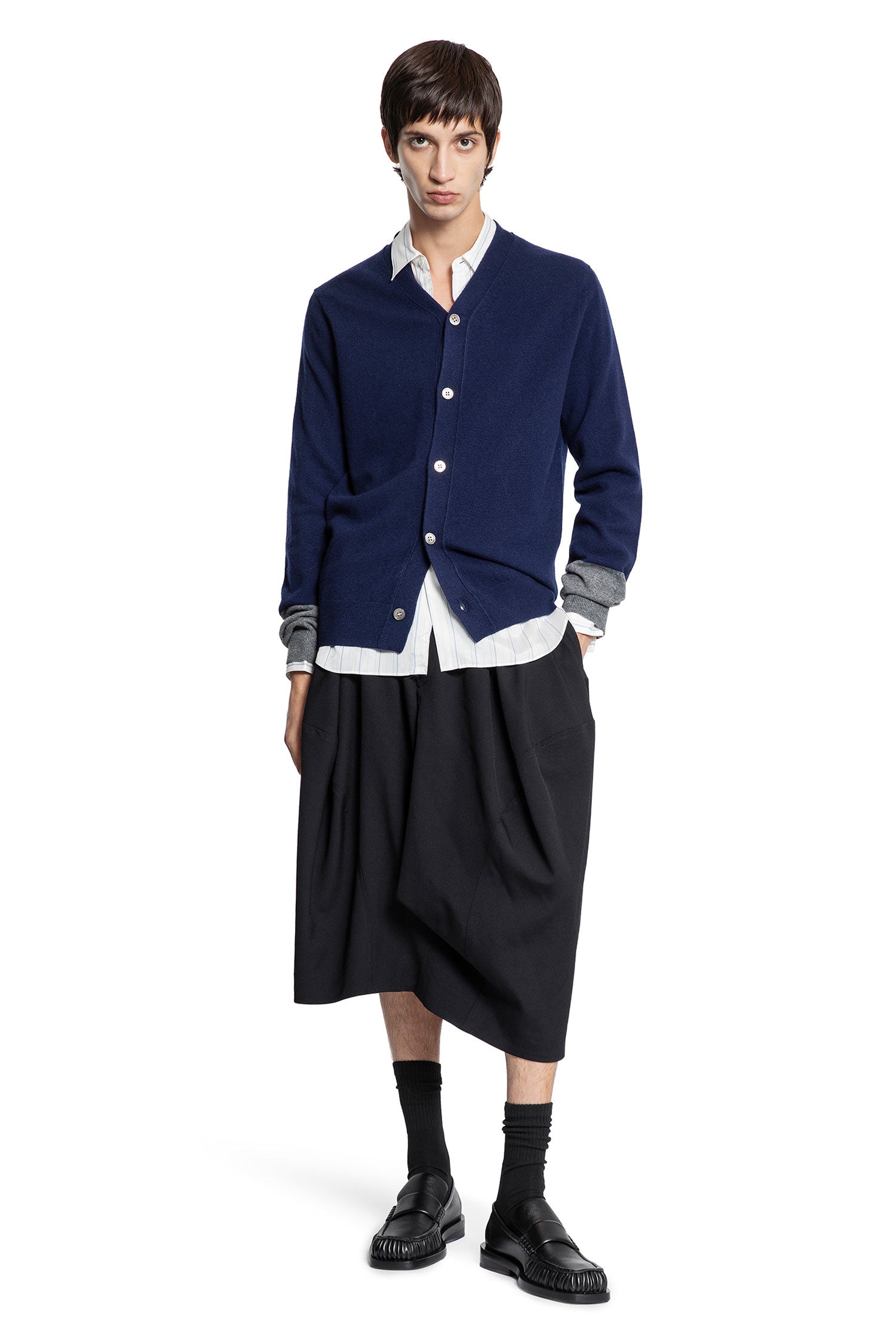 Оригінальна Pinstriped Cupro Satin Pocket Shirt Comme des garcons – збільшений вид