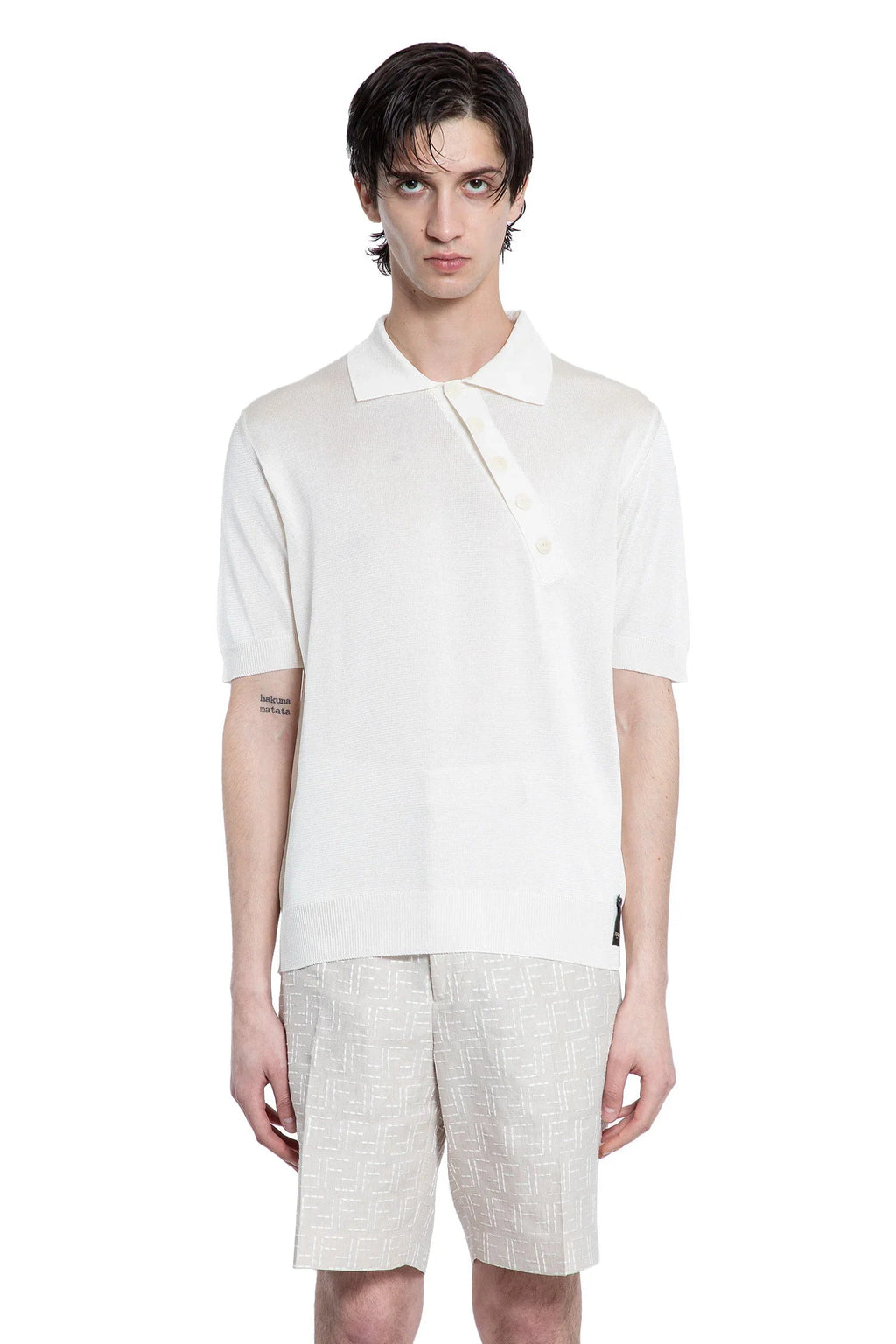 Man White T Shirts & Tank Tops Fendi оригінал – Купити в Україні – вид ззаду