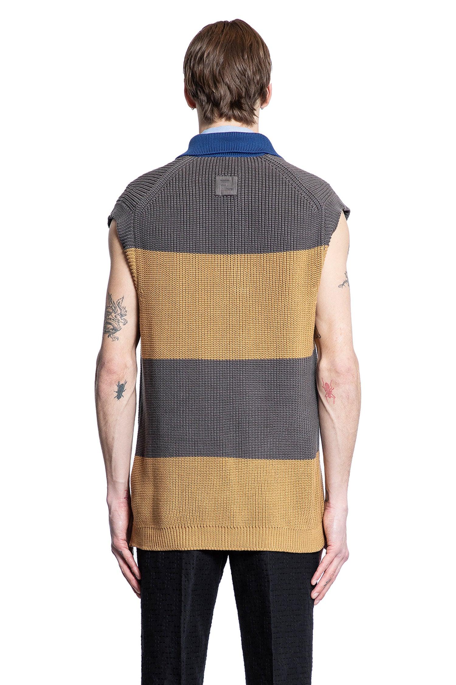 Striped Crest Logo Polo Gilet Fendi – Гарантія оригінальності – збільшений вид