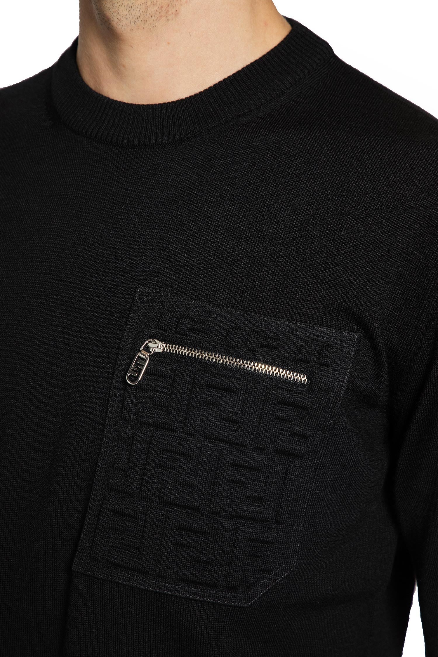 Crewneck Wool Sweater Fendi – Гарантія оригінальності – збільшений вид