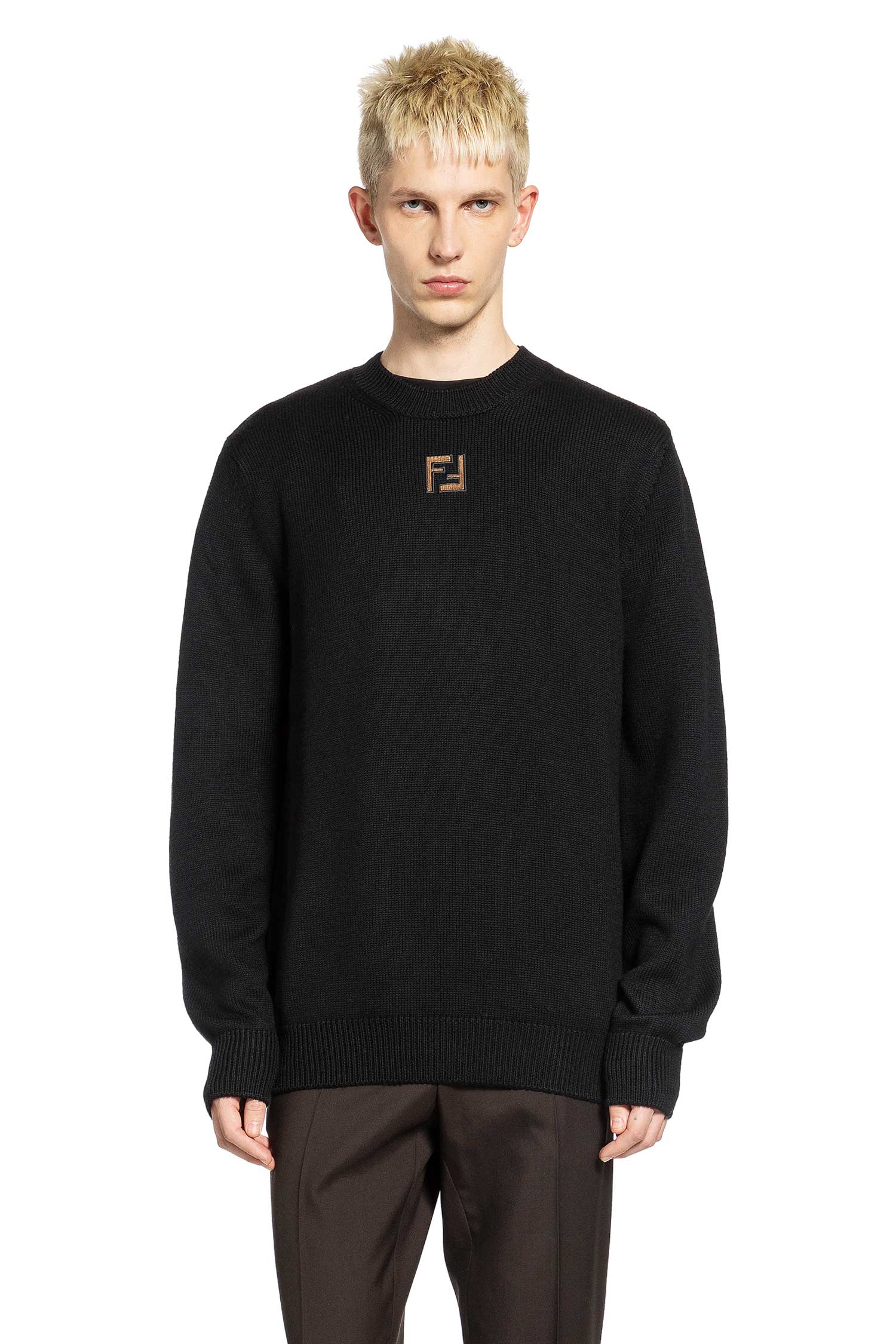 Оригінальна Corduroy Ff Wool Sweater Fendi – боковий вид