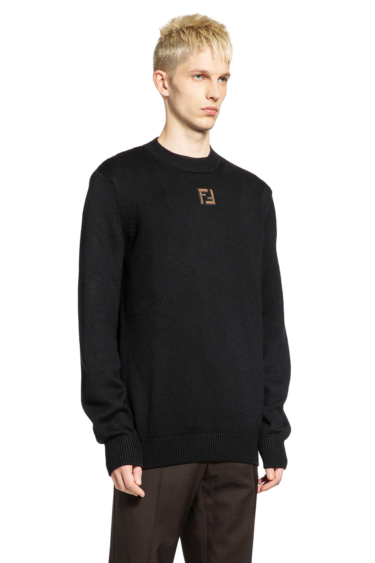 Оригінальна Corduroy Ff Wool Sweater Fendi – вид ззаду