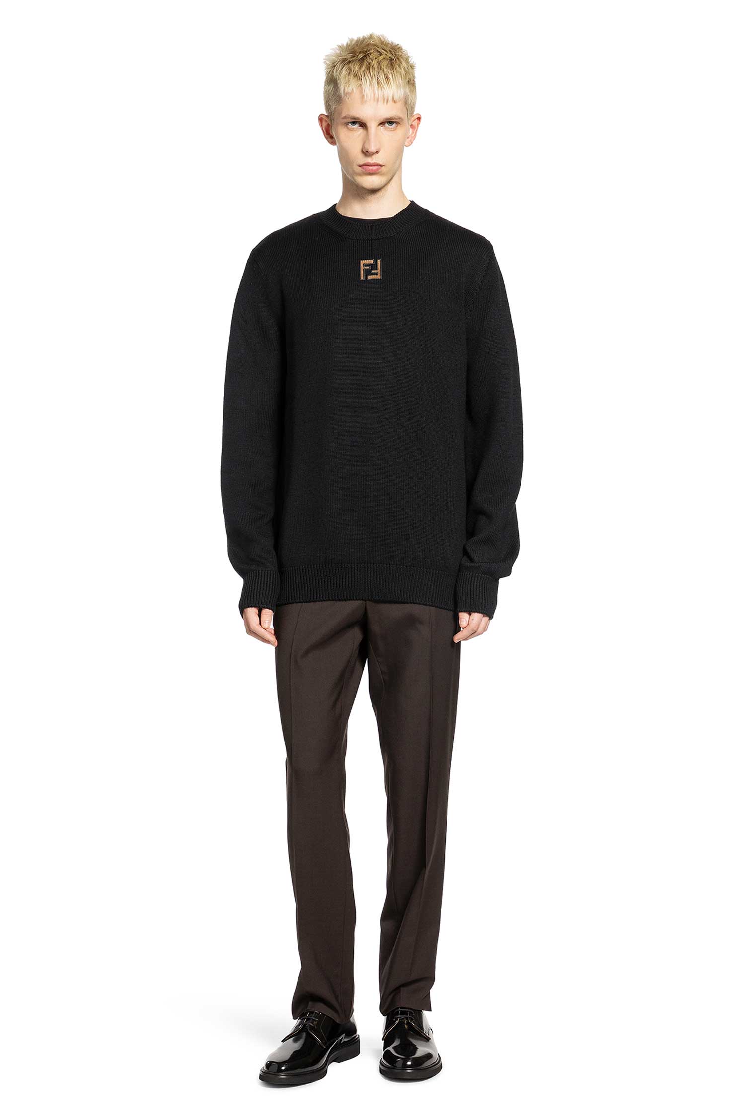 Оригінальна Corduroy Ff Wool Sweater Fendi – збільшений вид