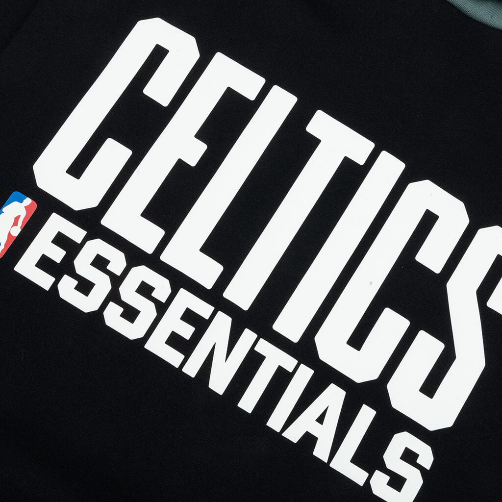 X Nba Celtics Sport Hoodie Black Fear of god – Гарантія оригінальності – детальний вид