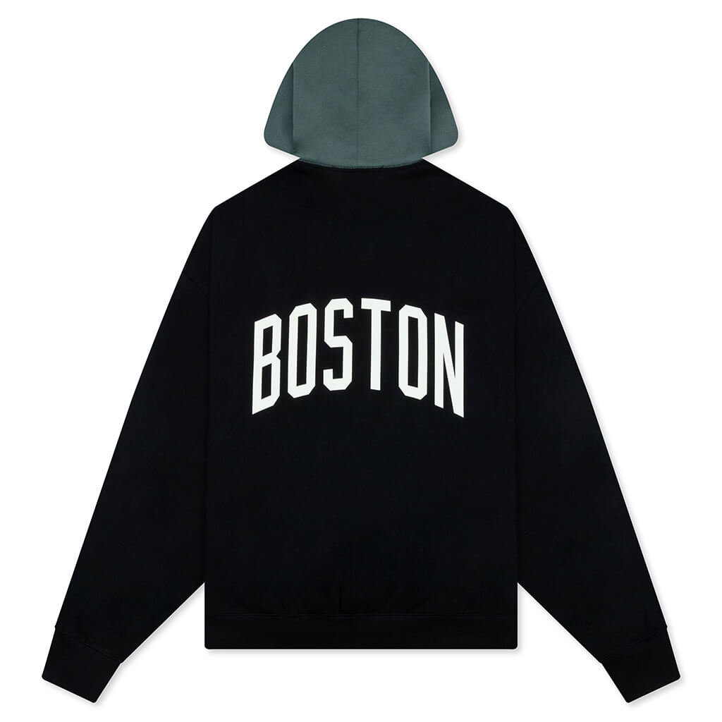 X Nba Celtics Sport Hoodie Black Fear of god – Гарантія оригінальності – вид ззаду - FEAR OF GOD