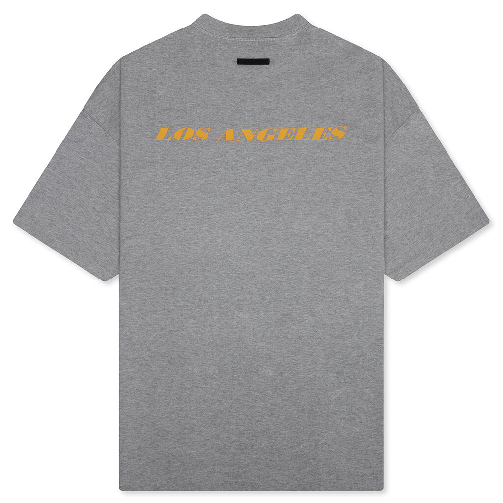 X Nba Lakers 90s Tee Concrete Heather Fear of god – Гарантія оригінальності – вид ззаду
