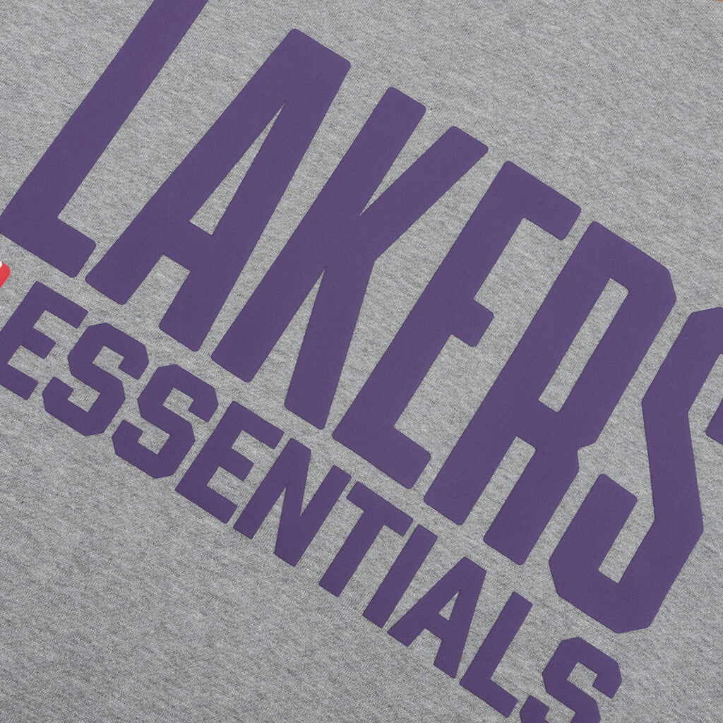 X Nba Lakers Sport Hoodie Concrete Heather Fear of god оригінал – Купити в Україні – детальний вид
