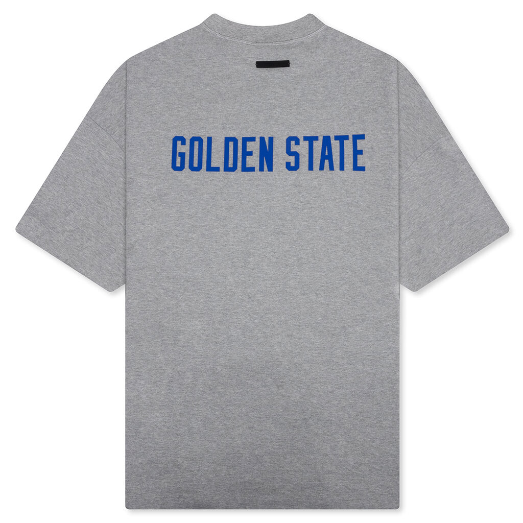 X Nba Warriors 90s Tee Concrete Heather Fear of god – Гарантія оригінальності – вид ззаду