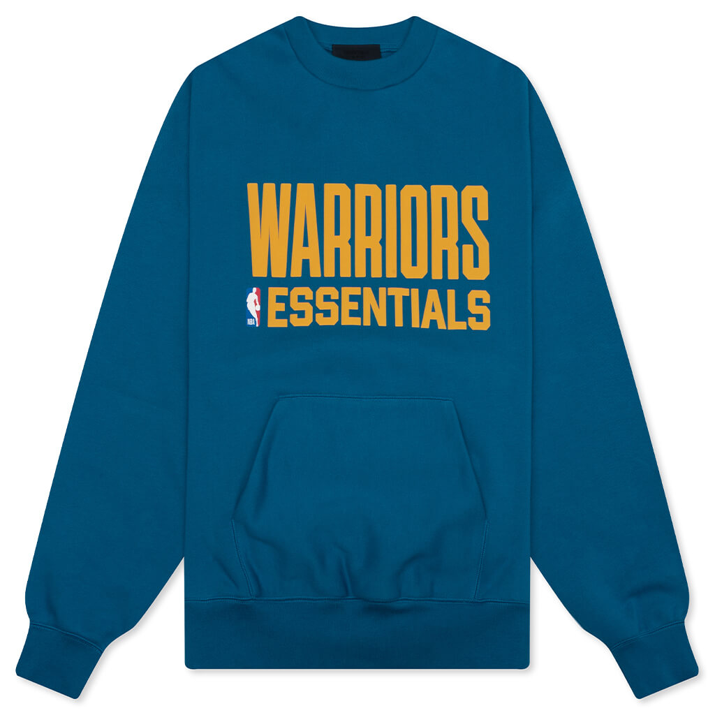 Оригінальна X Nba Warriors Sport Crewneck Blue Sapphire Fear of god – боковий вид - FEAR OF GOD