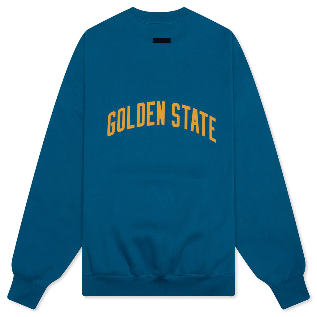 Оригінальна X Nba Warriors Sport Crewneck Blue Sapphire Fear of god – вид ззаду