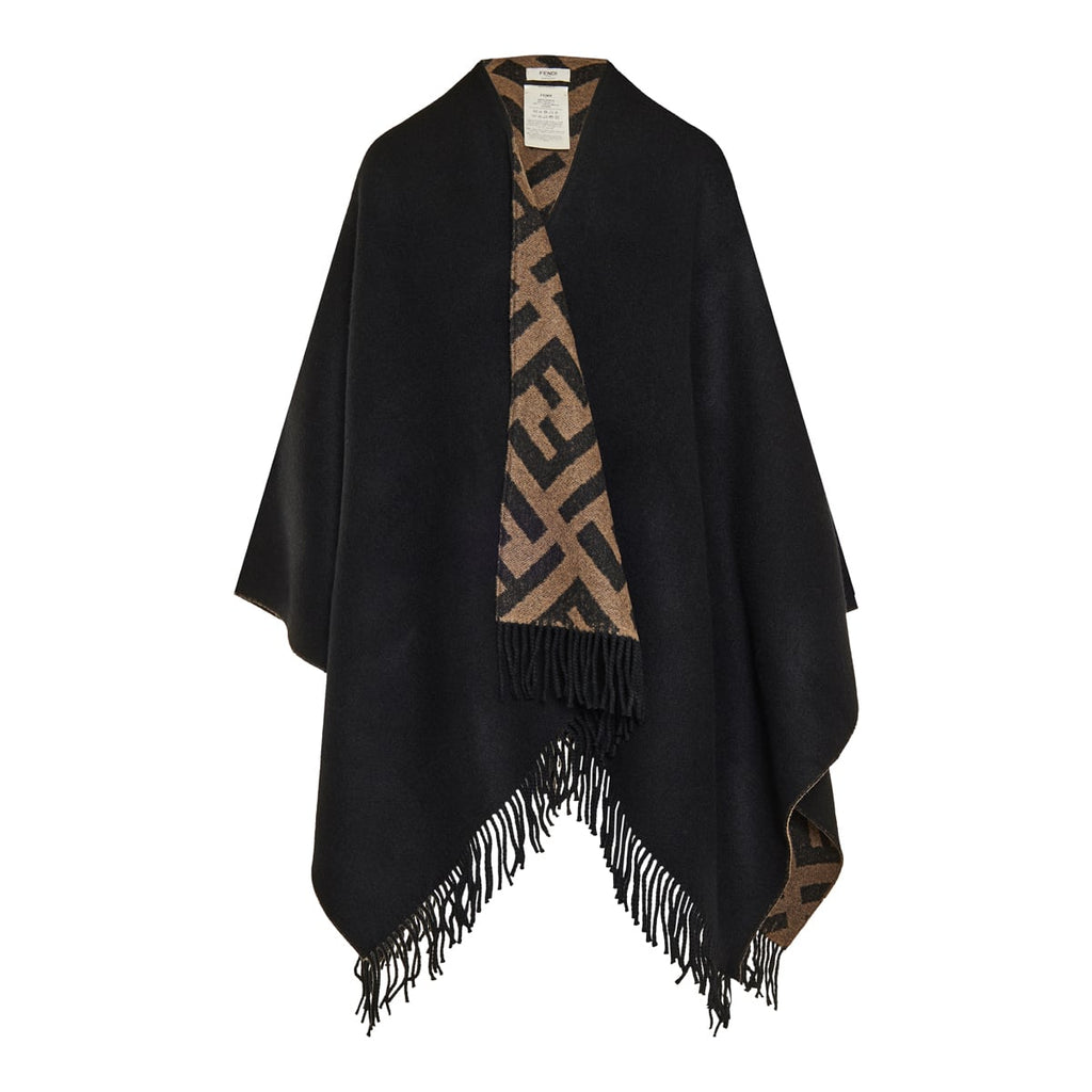 Оригінальна Reversible Wool-Cashmere Cape Fendi – боковий вид