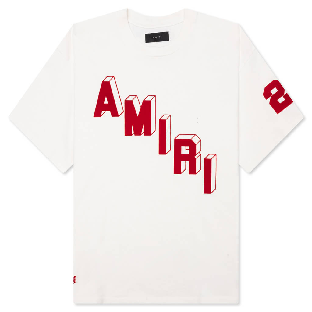 Оригінальна Flocked Hockey Skater Tee Amiri – боковий вид