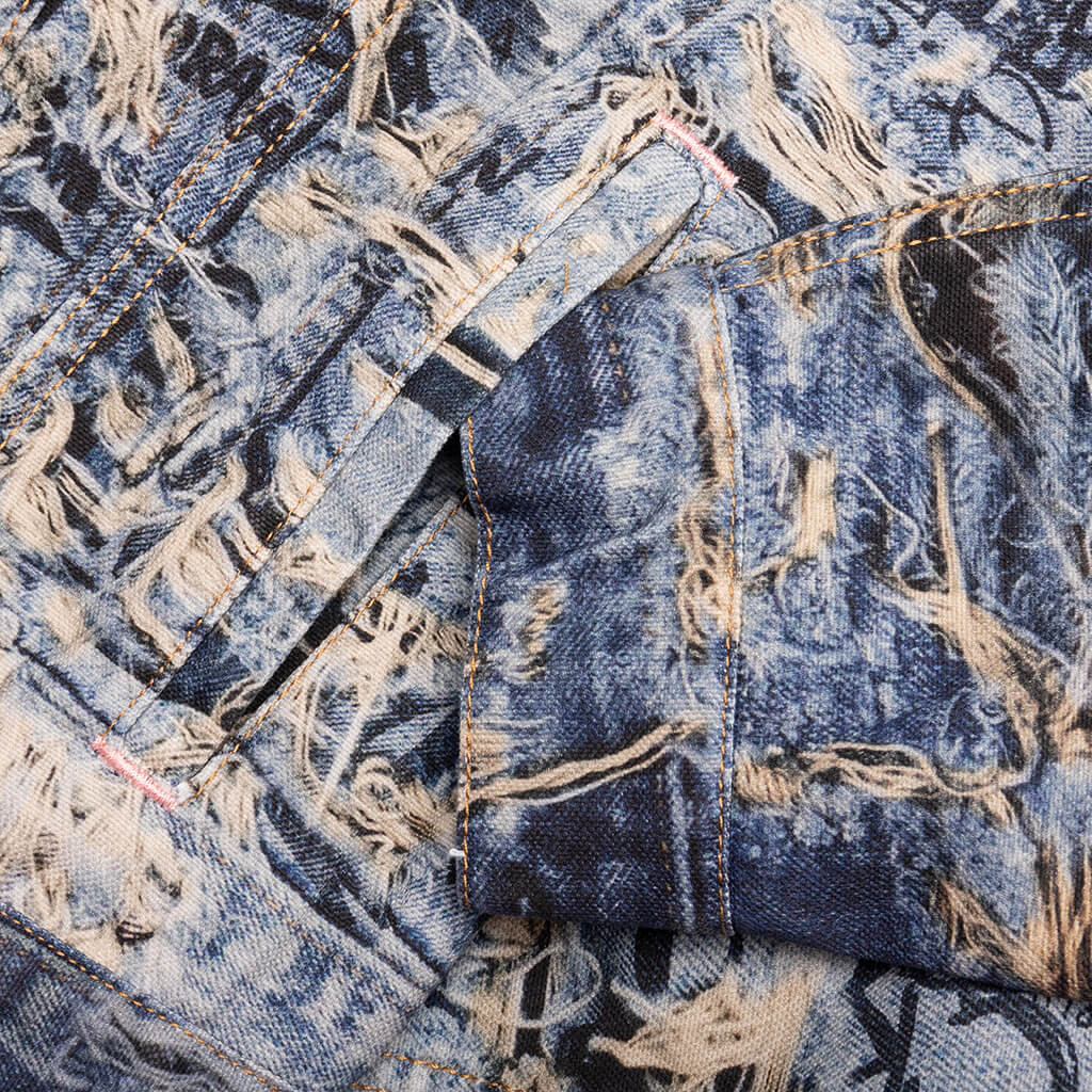 Scribble Denim Jacket Acne studios – Гарантія оригінальності – детальний вид