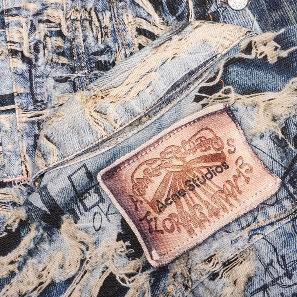 Scribble Denim Jacket Acne studios – Гарантія оригінальності – збільшений вид