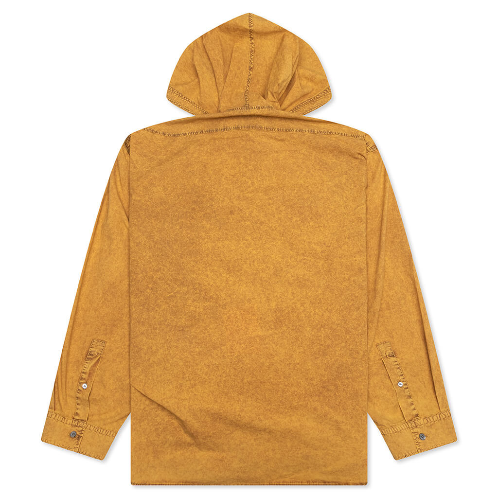 Garment Dyed Hooded Button Up Shirt Fn-Mn-Shir000861 Acne studios оригінал – Купити в Україні – вид ззаду
