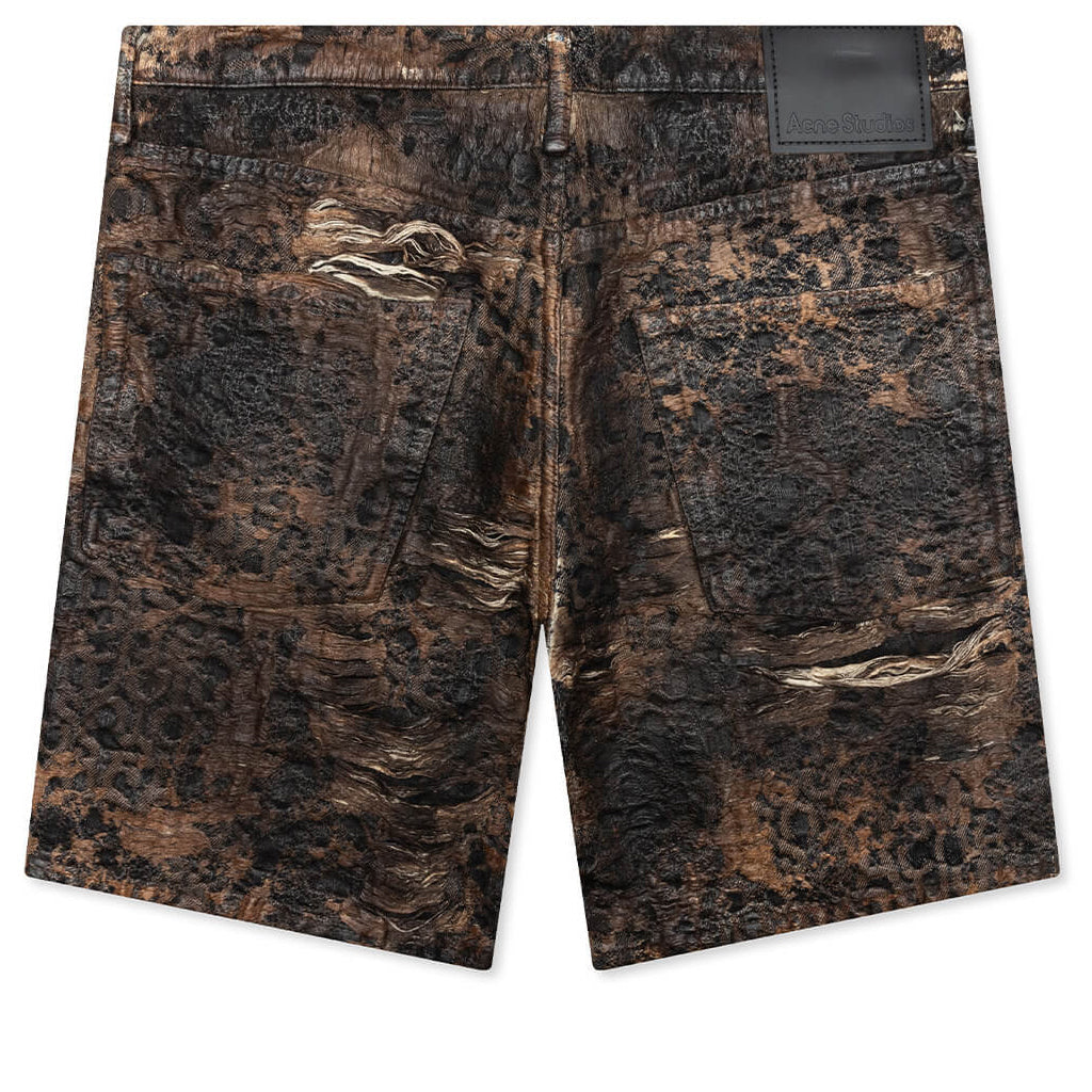 Loose Fit Denim Monogram Shorts Fn-Mn-Shor000260 Acne studios оригінал – Купити в Україні – вид ззаду