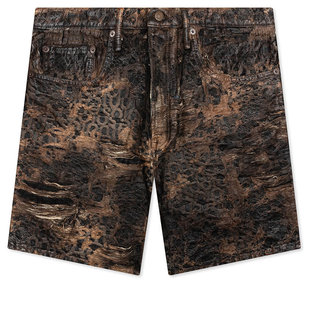Loose Fit Denim Monogram Shorts Fn-Mn-Shor000260 Acne studios оригінал – Купити в Україні – боковий вид