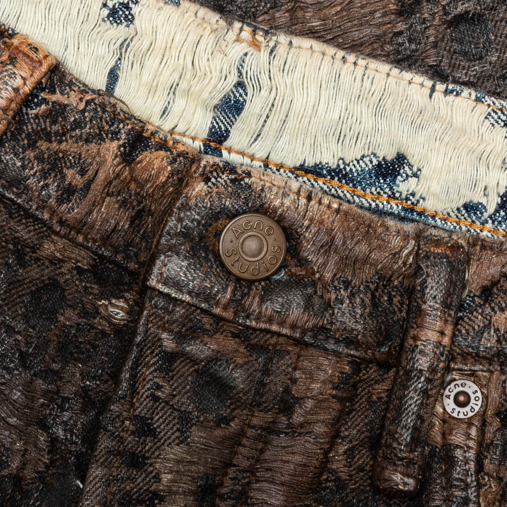 Loose Fit Denim Monogram Shorts Fn-Mn-Shor000260 Acne studios оригінал – Купити в Україні – збільшений вид