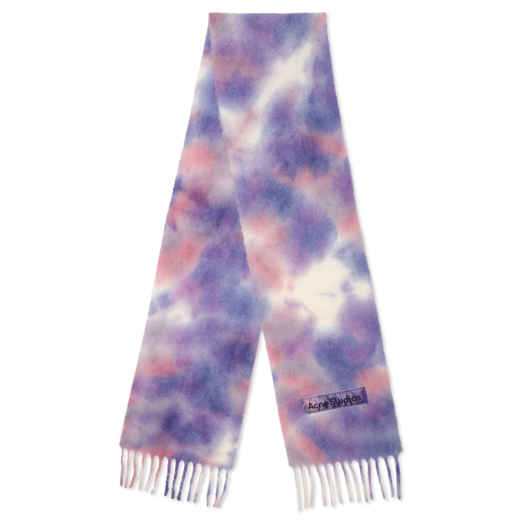 Tie-Dye Alpaca Wool Scarf Acne studios – Гарантія оригінальності – боковий вид
