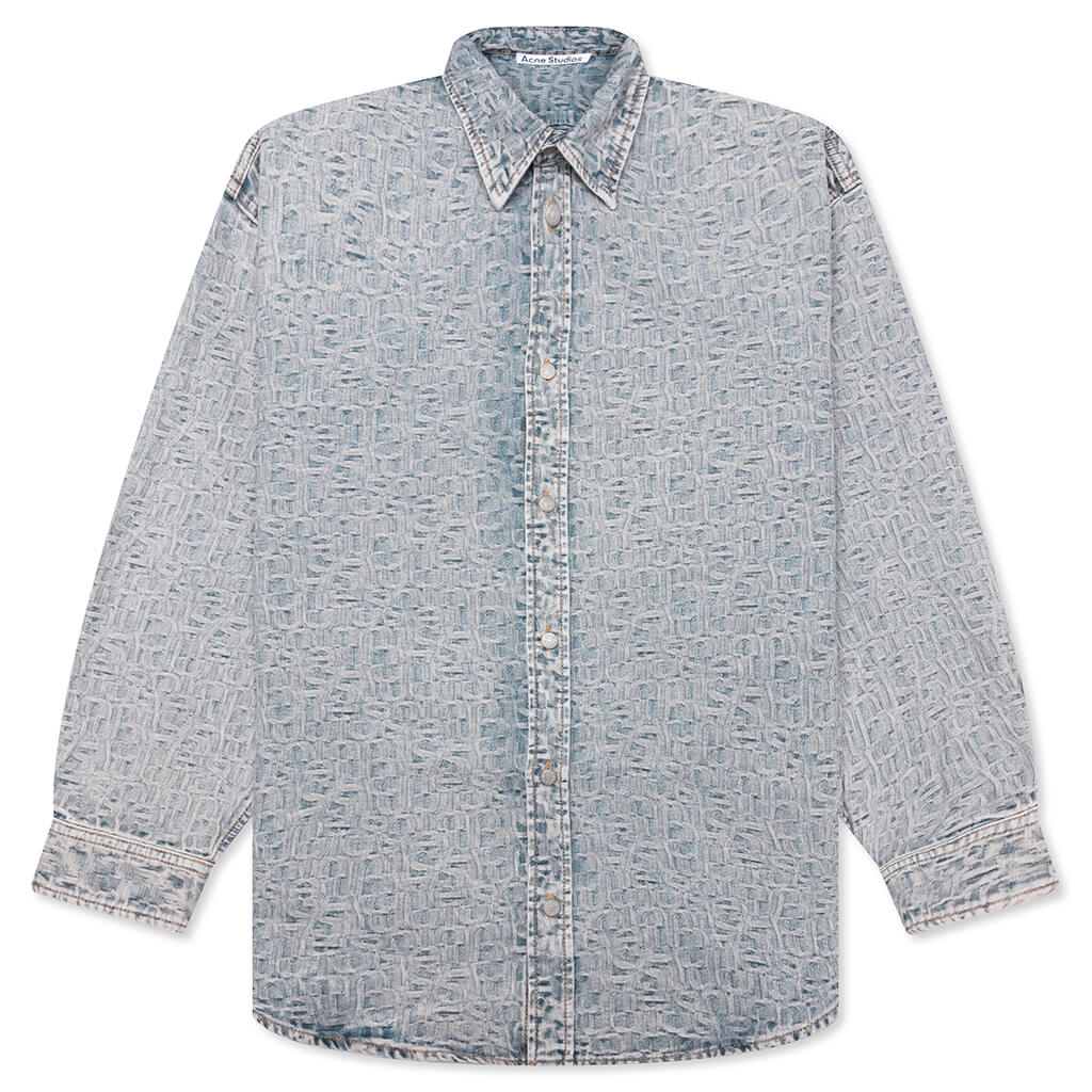 Relaxed Fit Denim Shirt Acne studios оригінал – Купити в Україні – боковий вид