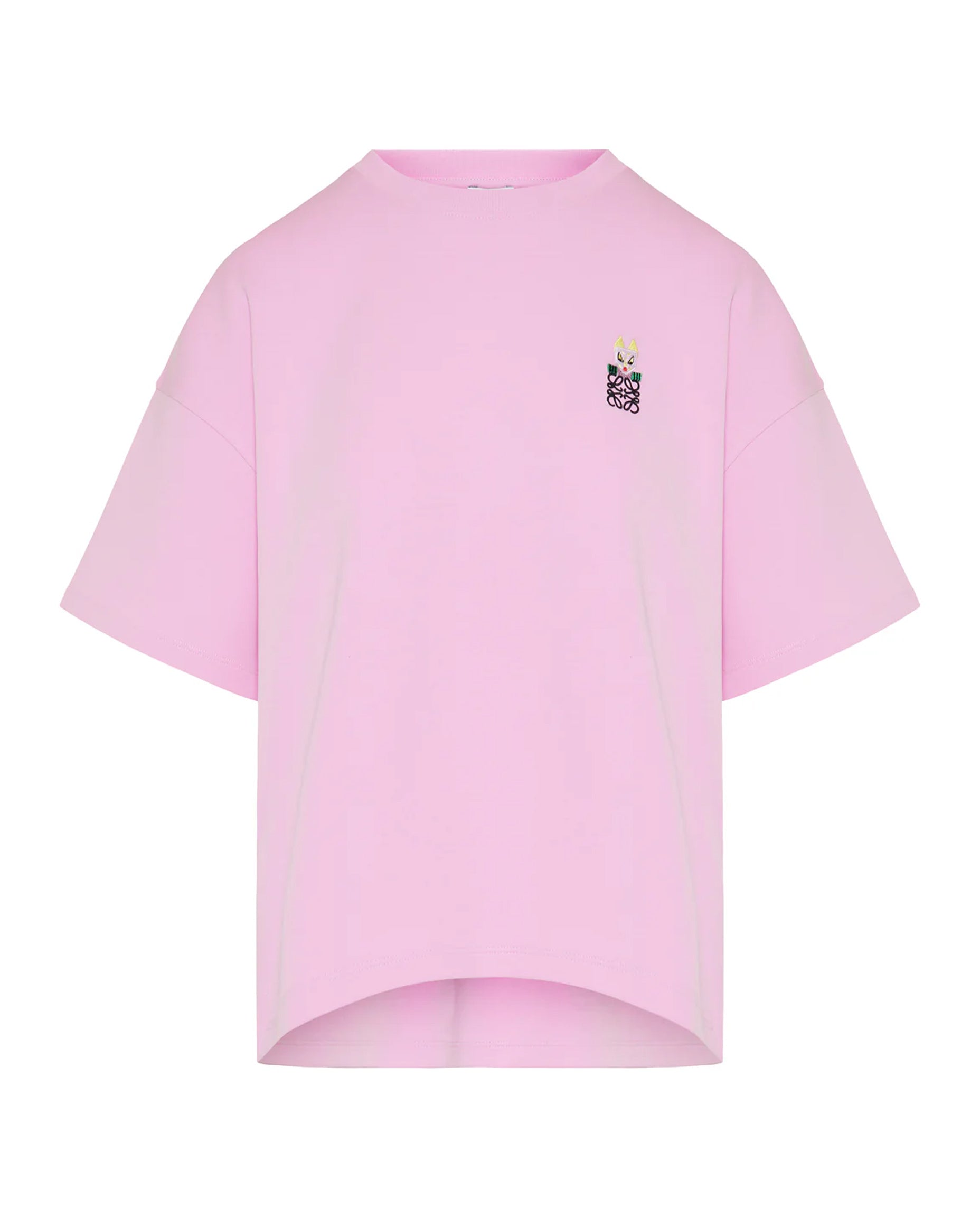 Оригінальна Futurist Cat Embroidery Cotton T‑shirt Loewe – боковий вид
