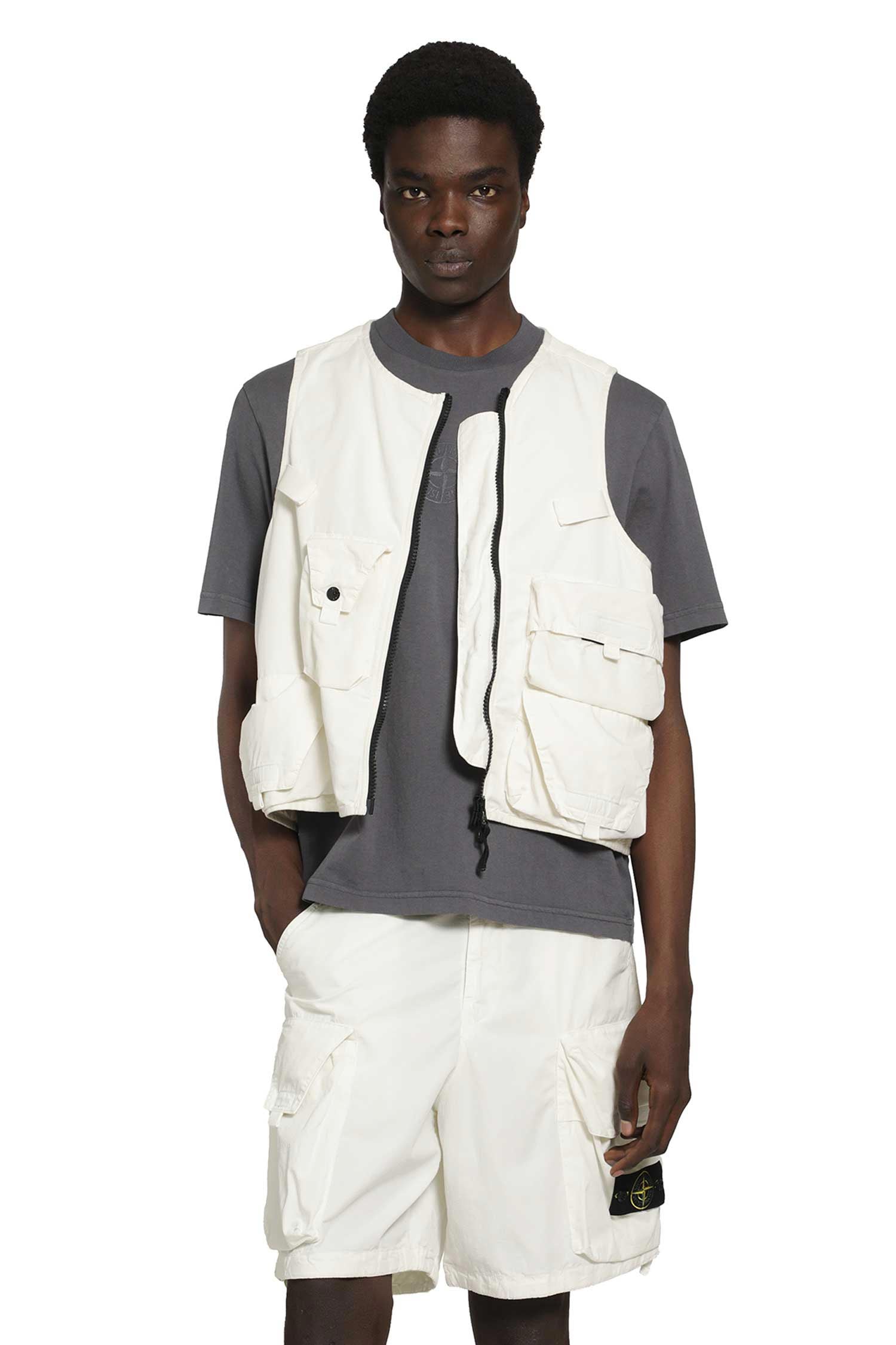 Оригінальна Cropped Utility Vest Stone island – боковий вид
