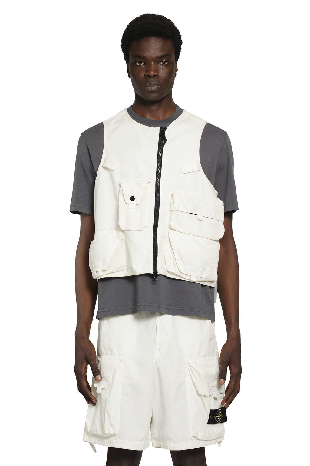 Оригінальна Cropped Utility Vest Stone island – вид ззаду