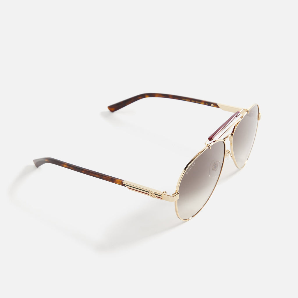 002 Sunglasses Gold Gucci – Гарантія оригінальності – вид ззаду