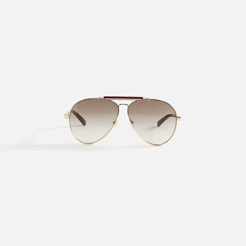 002 Sunglasses Gold Gucci – Гарантія оригінальності – боковий вид