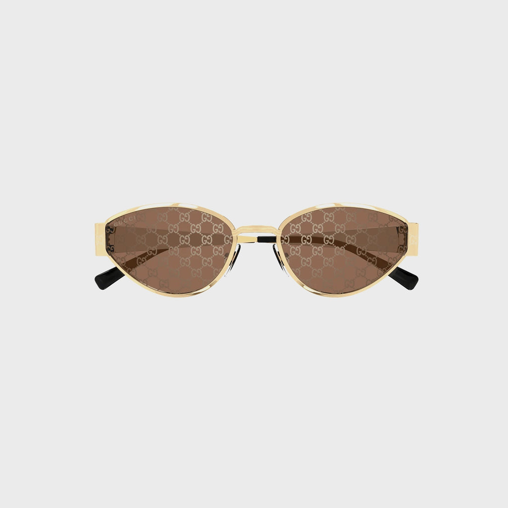 Gg All Over Logo Metal Frames 53s Gold Gucci оригінал – Купити в Україні – боковий вид