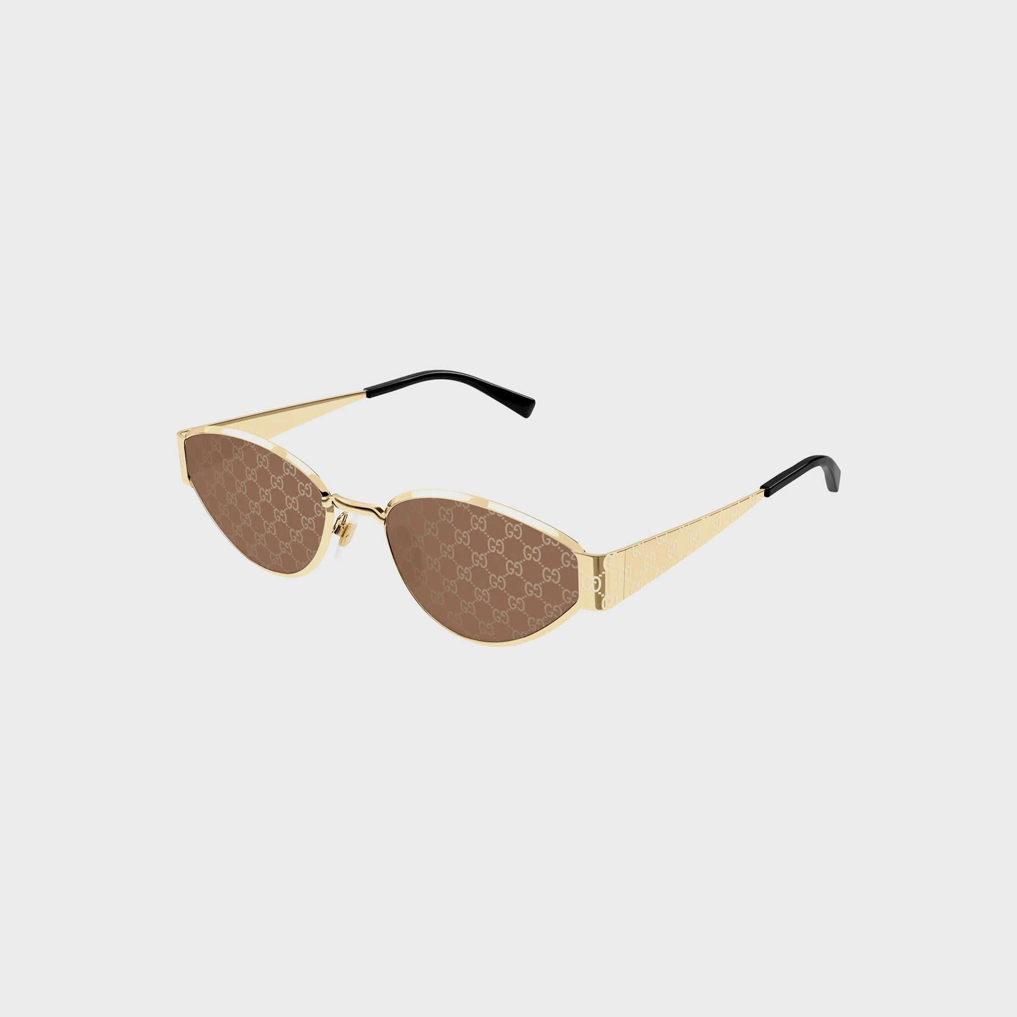 Gg All Over Logo Metal Frames 53s Gold Gucci оригінал – Купити в Україні – вид ззаду