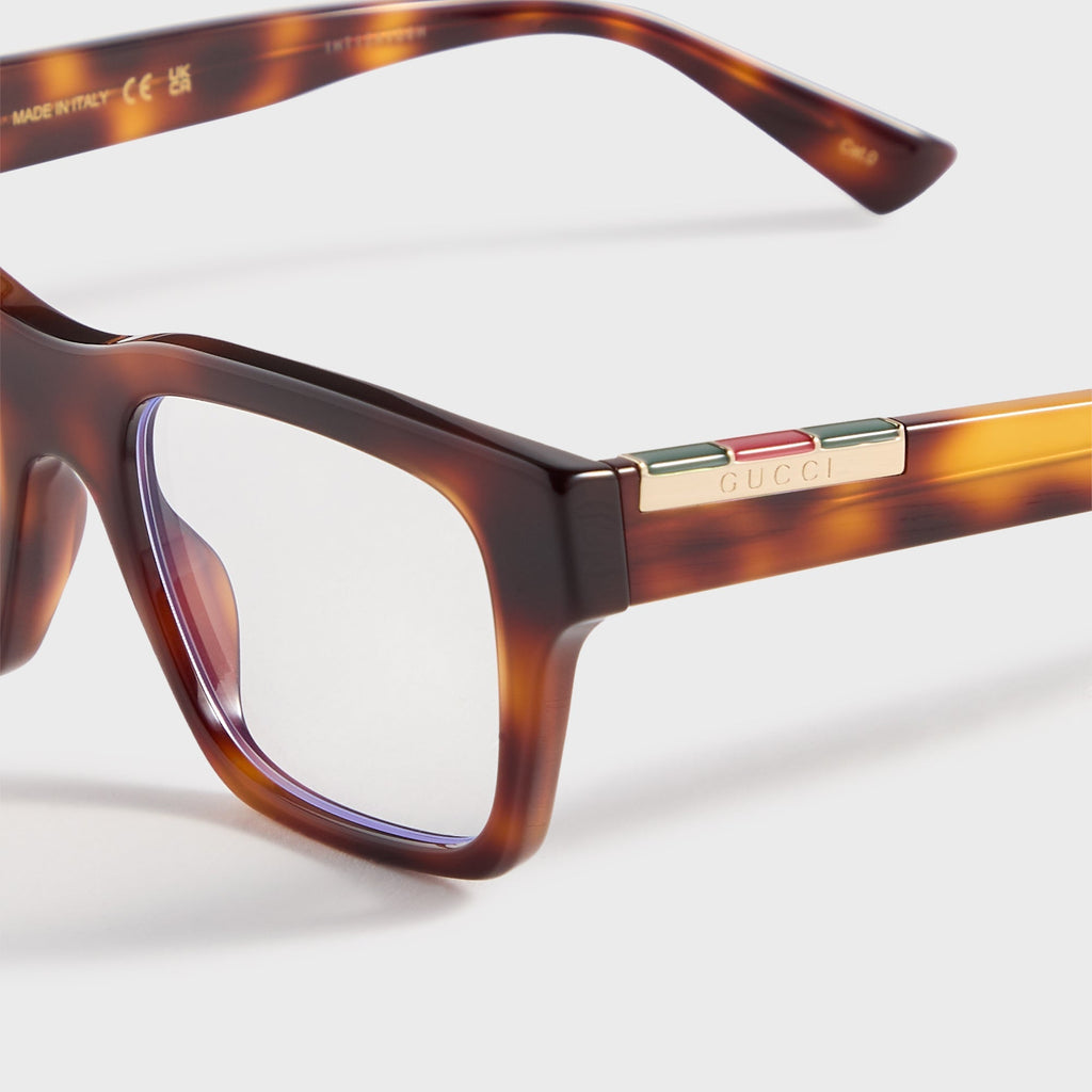 Gg1889s Acetate Rectangle Sunglasses Havana Gucci – Гарантія оригінальності – вид ззаду
