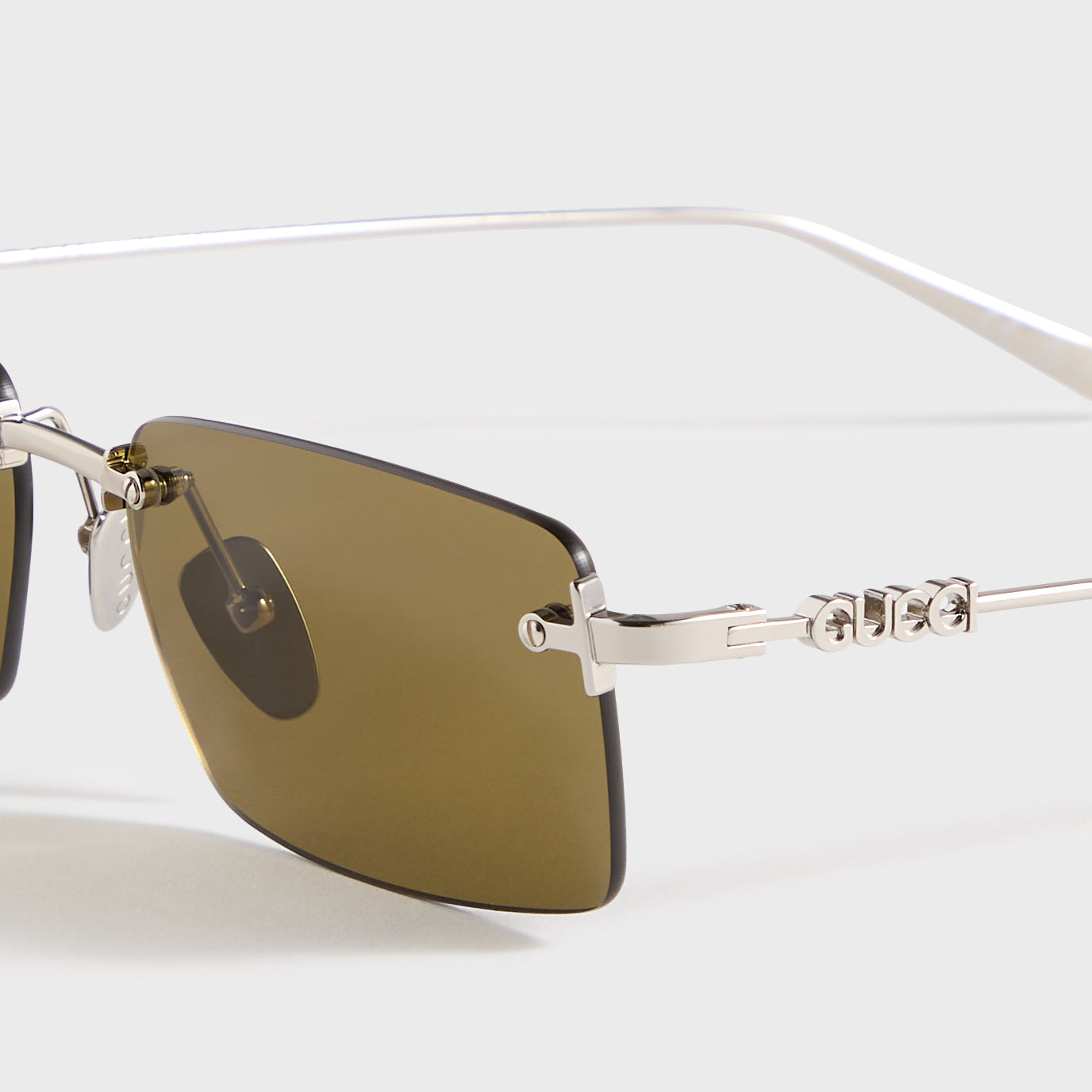 Gg Rectangle Frame Sunglasses Silver Gucci оригінал – Купити в Україні – детальний вид