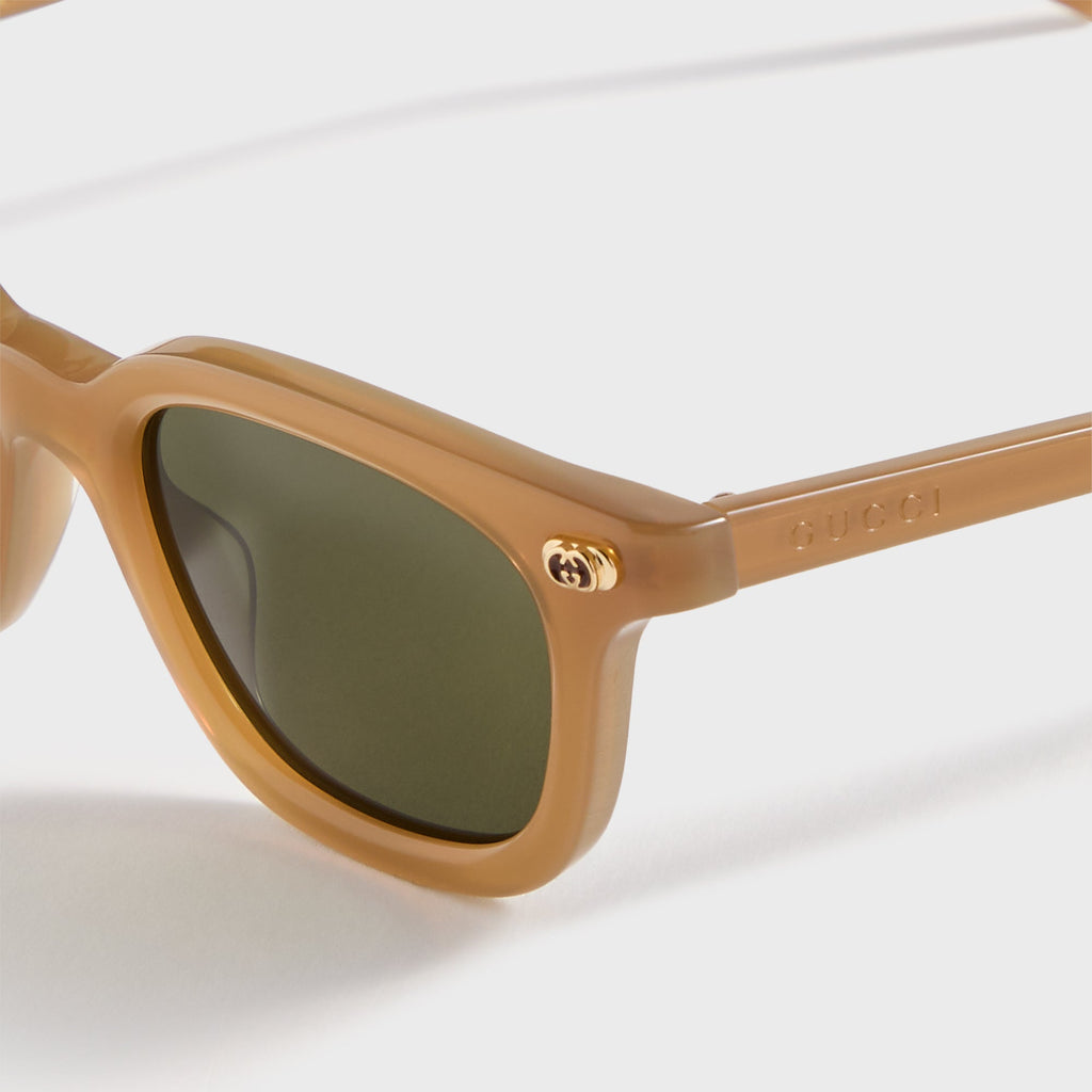 Oval Frame Sunglasses Brown Gucci – Гарантія оригінальності – вид ззаду