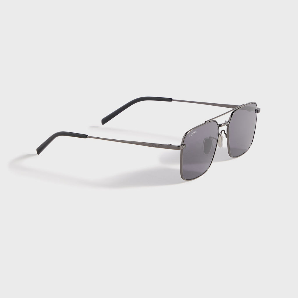 Gg Rectangular Sunglasses Ruthenium Gucci – Гарантія оригінальності – вид ззаду