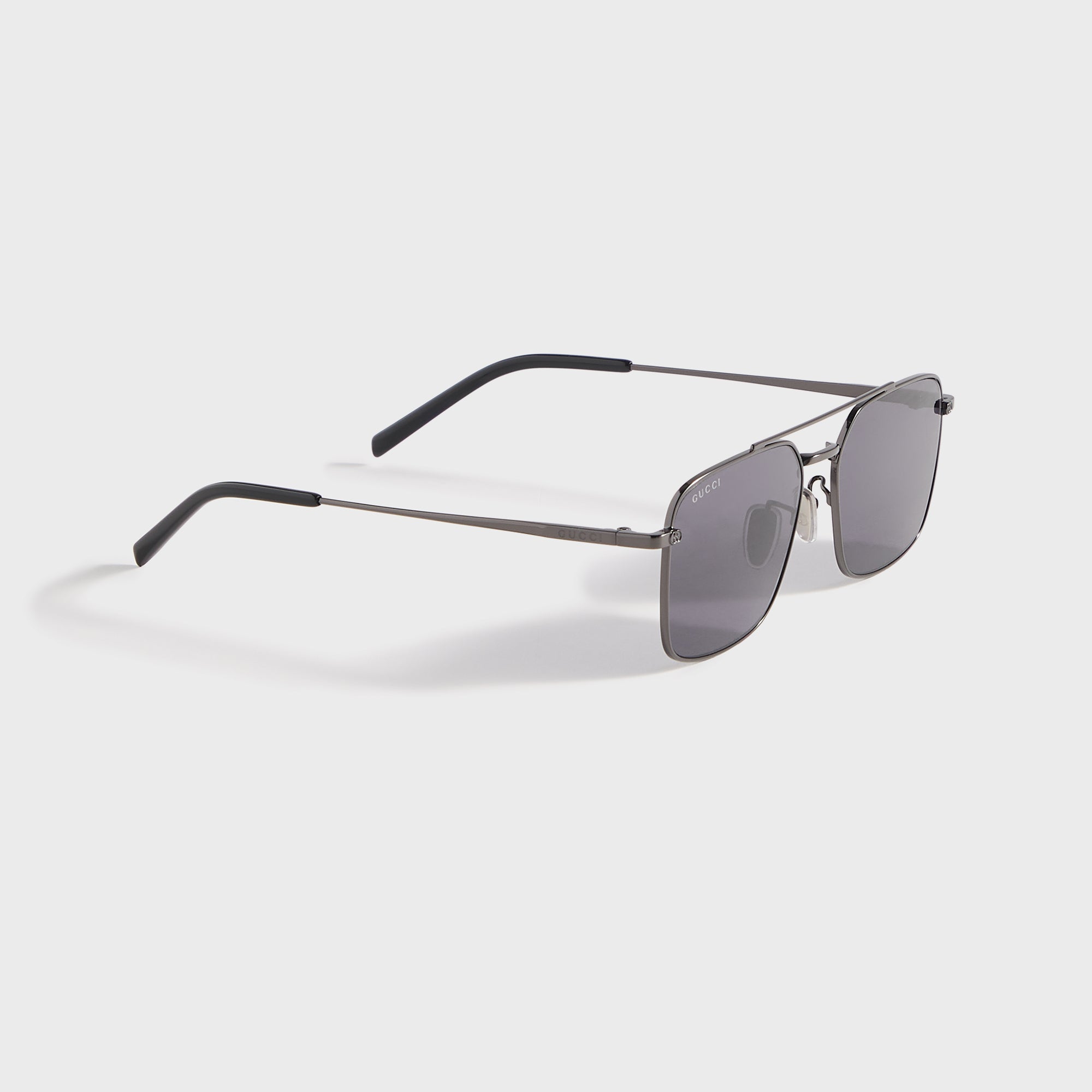Gg Rectangular Sunglasses Ruthenium Gucci – Гарантія оригінальності – вид ззаду