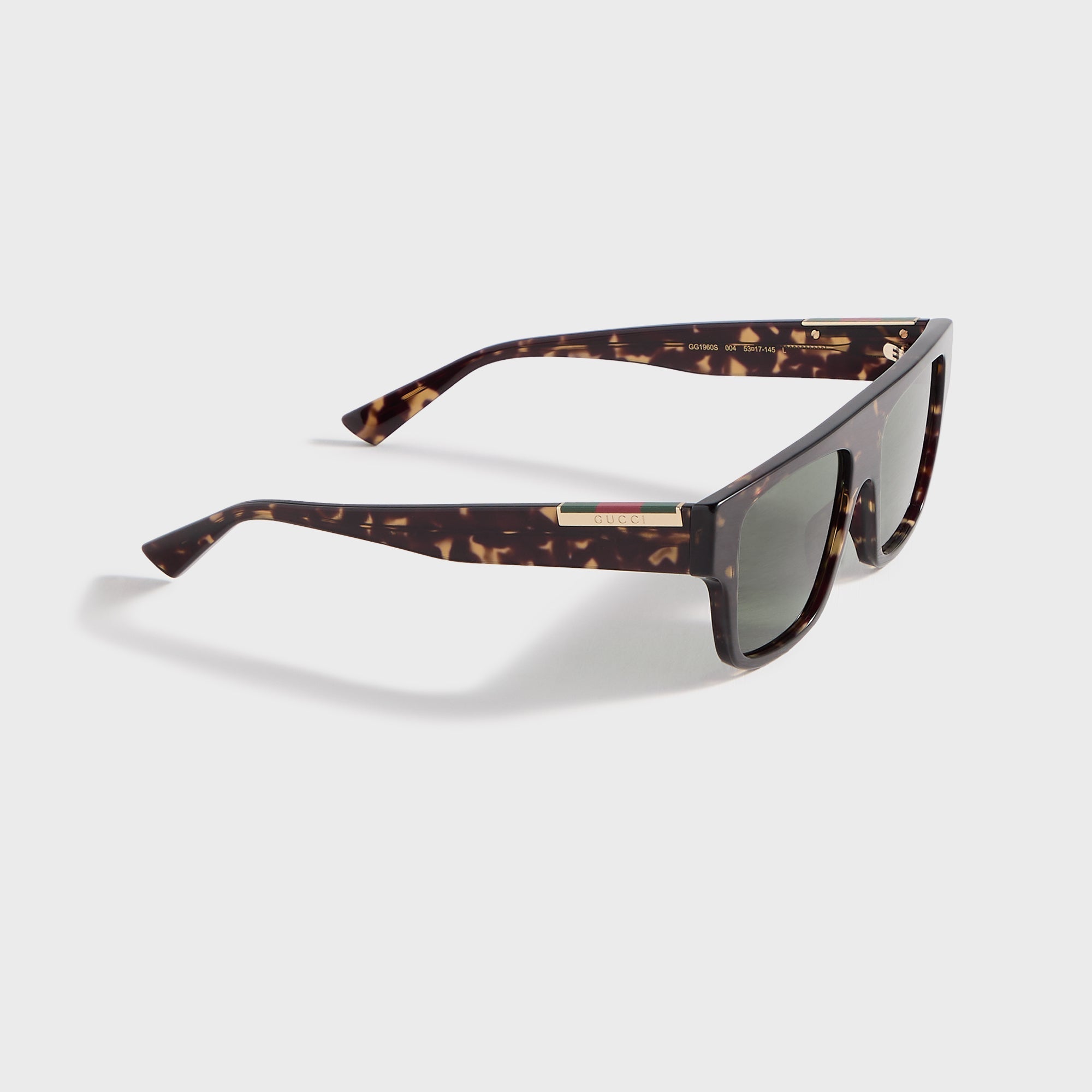 Rectangular Frame Sunglasses Havana Gucci – Гарантія оригінальності – детальний вид