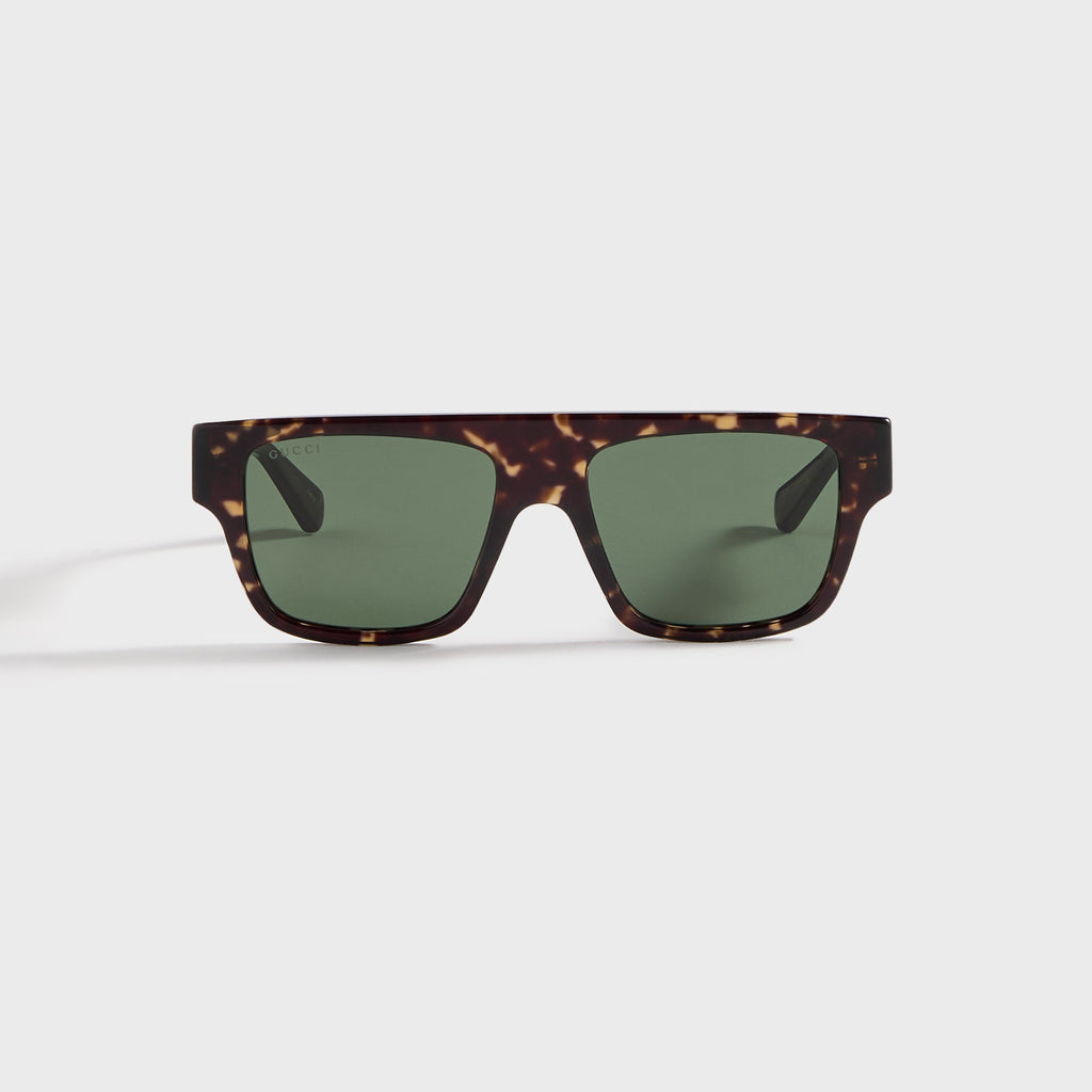Rectangular Frame Sunglasses Havana Gucci – Гарантія оригінальності – боковий вид