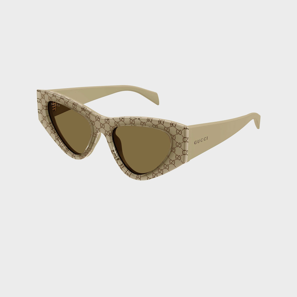 Оригінальна Cat Eye Sunglasses Beige Gucci – вид ззаду