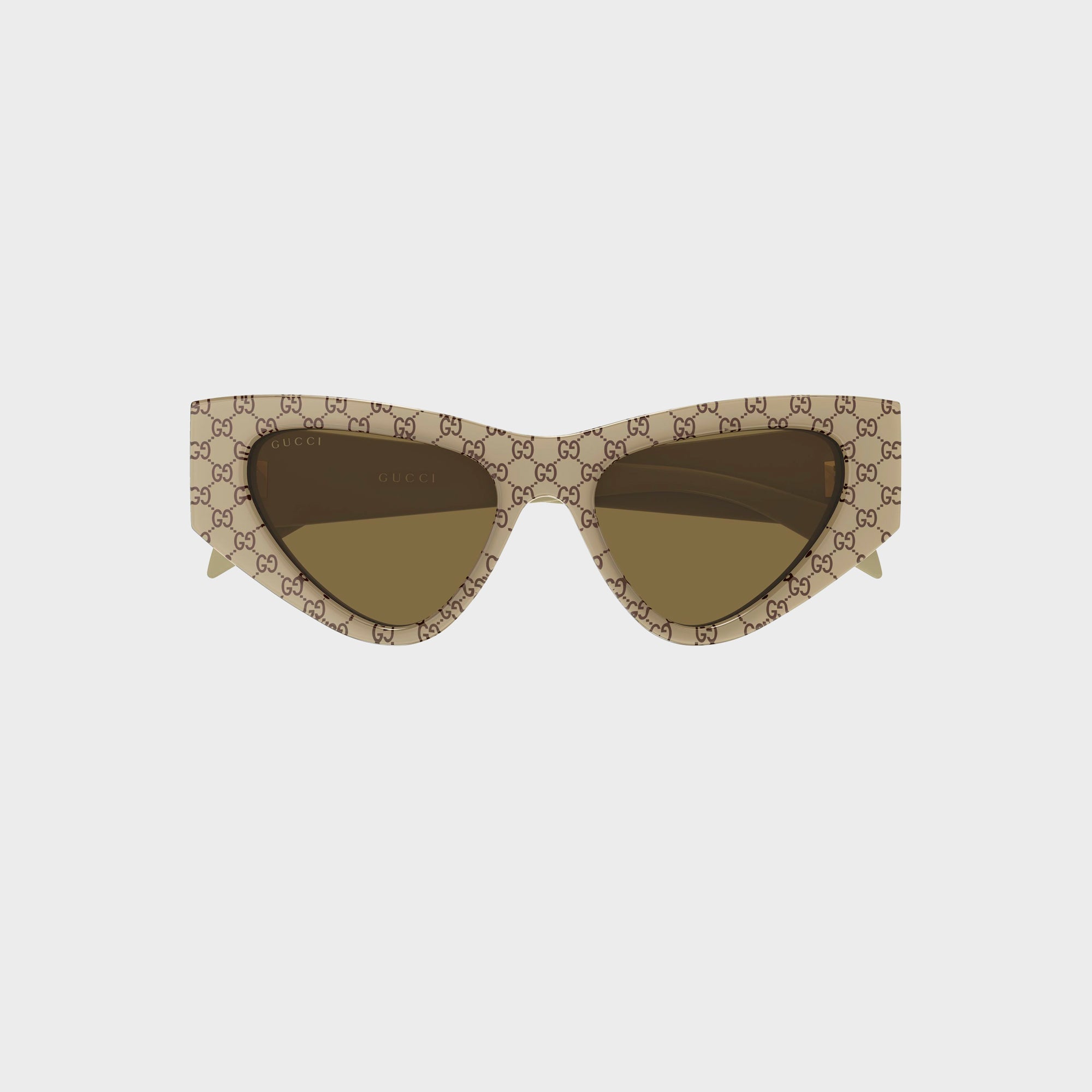 Оригінальна Cat Eye Sunglasses Beige Gucci – боковий вид