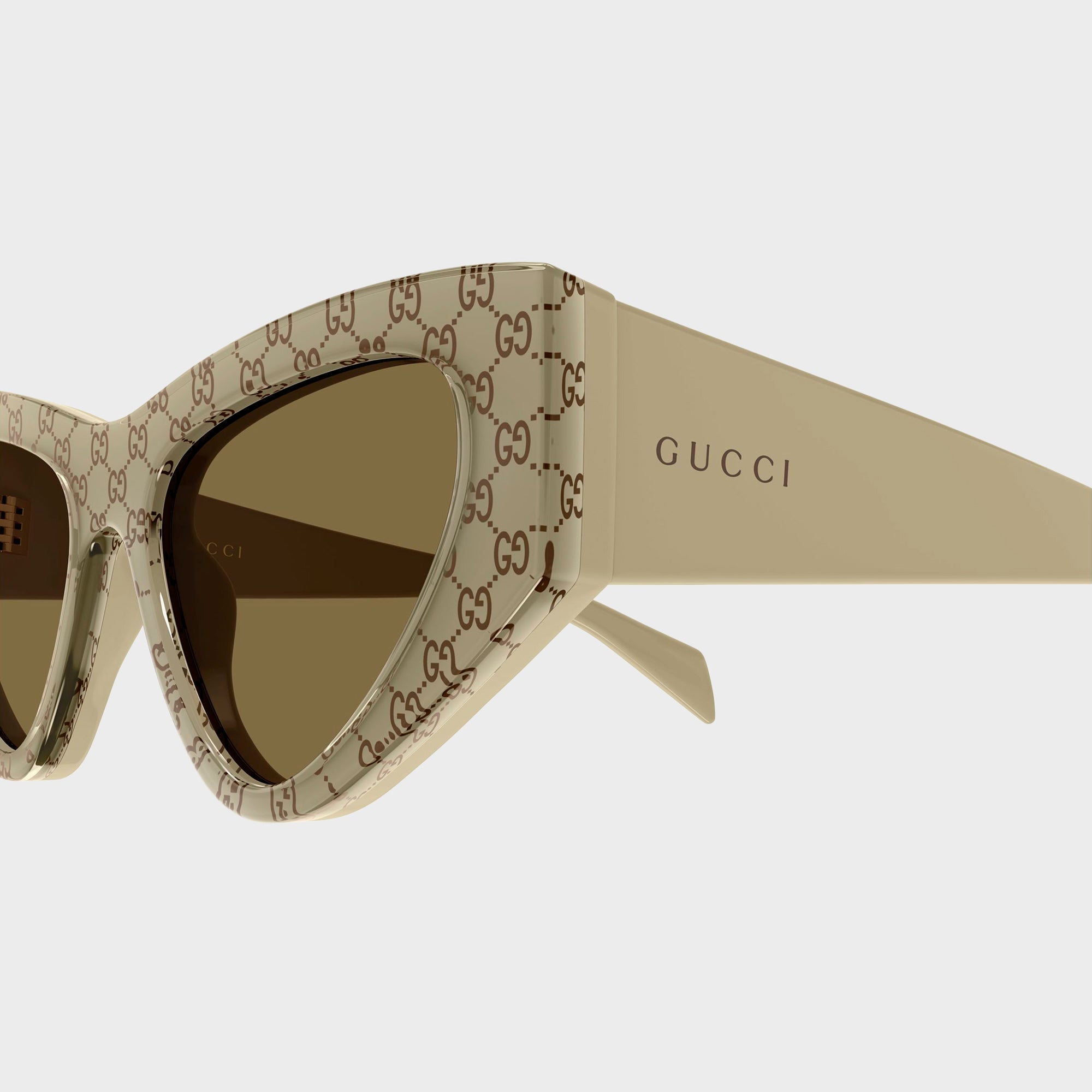 Оригінальна Cat Eye Sunglasses Beige Gucci – детальний вид