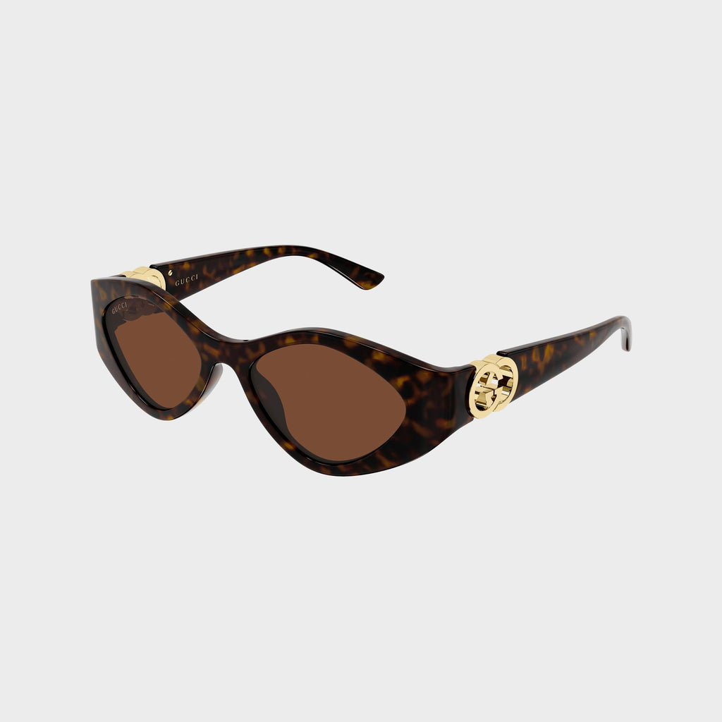 Gg2121s Sunglasses Havana Gucci – Гарантія оригінальності – боковий вид